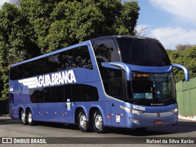 Viação Águia Branca 50260 na cidade de São Paulo, São Paulo, Brasil, por Rafael da Silva Xarão. Número da foto: #6493669.