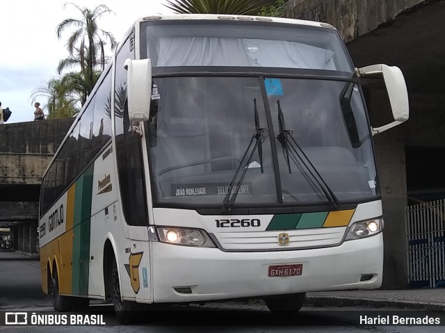 Empresa Gontijo de Transportes 12260 na cidade de Belo Horizonte, Minas Gerais, Brasil, por Hariel Bernades. ID da foto: 6494852.