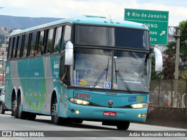 Ônibus Particulares 2700 na cidade de Belo Horizonte, Minas Gerais, Brasil, por Adão Raimundo Marcelino. Número da foto: #6496017.
