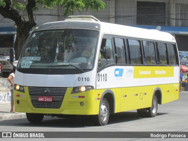 CM Transporte e Turismo 0110 na cidade de Maceió, Alagoas, Brasil, por Rodrigo Fonseca. ID da foto: 6495867.