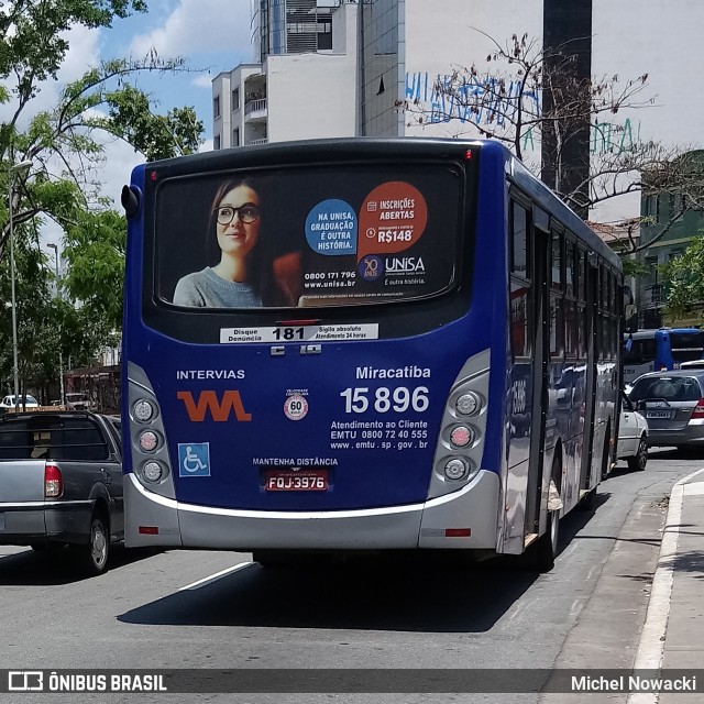 Viação Miracatiba 15.896 na cidade de São Paulo, São Paulo, Brasil, por Michel Nowacki. Número da foto: #6495112.