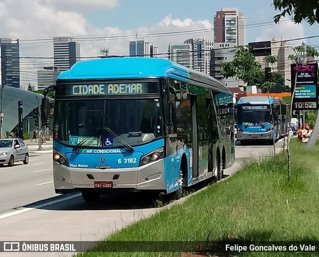 Viação Paratodos > São Jorge > Metropolitana São Paulo > Mobibrasil 6 3182 na cidade de São Paulo, São Paulo, Brasil, por Felipe Goncalves do Vale. Número da foto: #6541820.