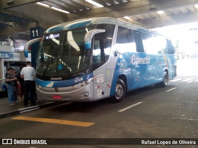 Viação Cometa 12318 na cidade de São Paulo, São Paulo, Brasil, por Rafael Lopes de Oliveira. ID da foto: 6541947.