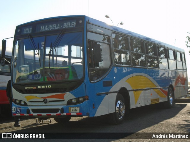 Transcambal - Autotransportes Cambronero Alfaro 15 na cidade de Costa Rica, Mato Grosso do Sul, Brasil, por Andrés Martínez Rodríguez. ID da foto: 6540660.