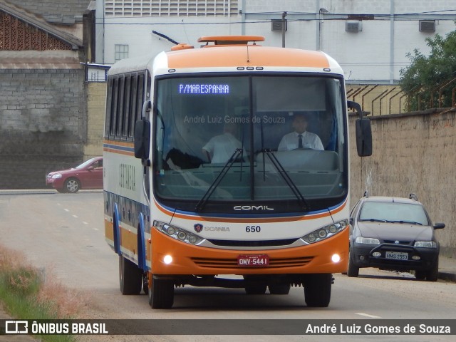 Viação Sertaneja 650 na cidade de Juiz de Fora, Minas Gerais, Brasil, por André Luiz Gomes de Souza. ID da foto: 6541982.