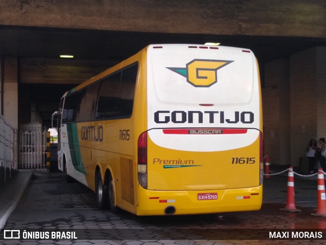 Empresa Gontijo de Transportes 11615 na cidade de Belo Horizonte, Minas Gerais, Brasil, por MAXI MORAIS. Número da foto: #6540670.