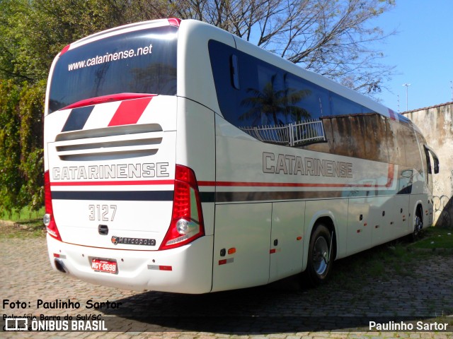Auto Viação Catarinense 3127 na cidade de Joinville, Santa Catarina, Brasil, por Paulinho Sartor. Número da foto: #6564141.