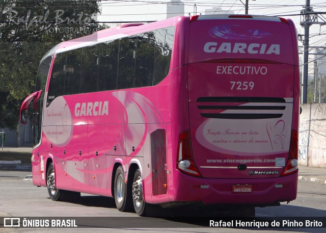 Viação Garcia 7259 na cidade de São Paulo, São Paulo, Brasil, por Rafael Henrique de Pinho Brito. Número da foto: #6562295.