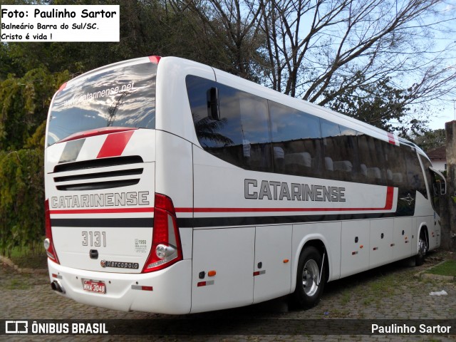 Auto Viação Catarinense 3131 na cidade de Joinville, Santa Catarina, Brasil, por Paulinho Sartor. ID da foto: 6564146.