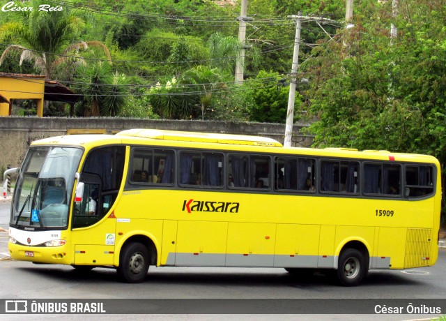 Kaissara - Viação Caiçara 15909 na cidade de Belo Horizonte, Minas Gerais, Brasil, por César Ônibus. ID da foto: 6563768.