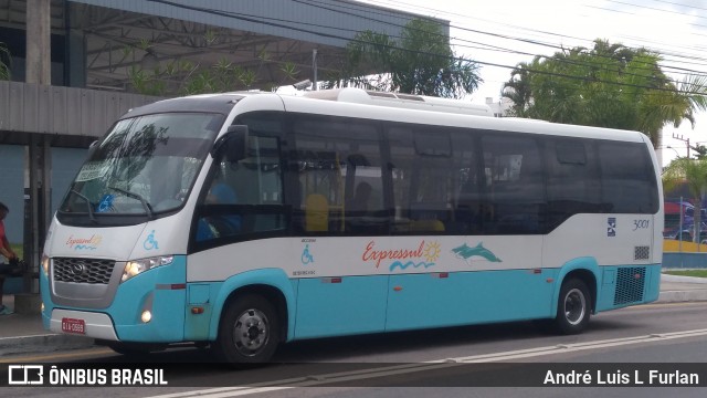 Expressul - Londpart S.A Transportes Urbanos 3001 na cidade de Balneário Camboriú, Santa Catarina, Brasil, por André Luis L Furlan. Número da foto: #6565544.