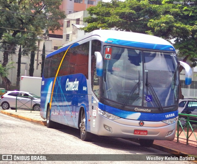 Viação Cometa 18506 na cidade de Sorocaba, São Paulo, Brasil, por Weslley Kelvin Batista. ID da foto: 6565376.