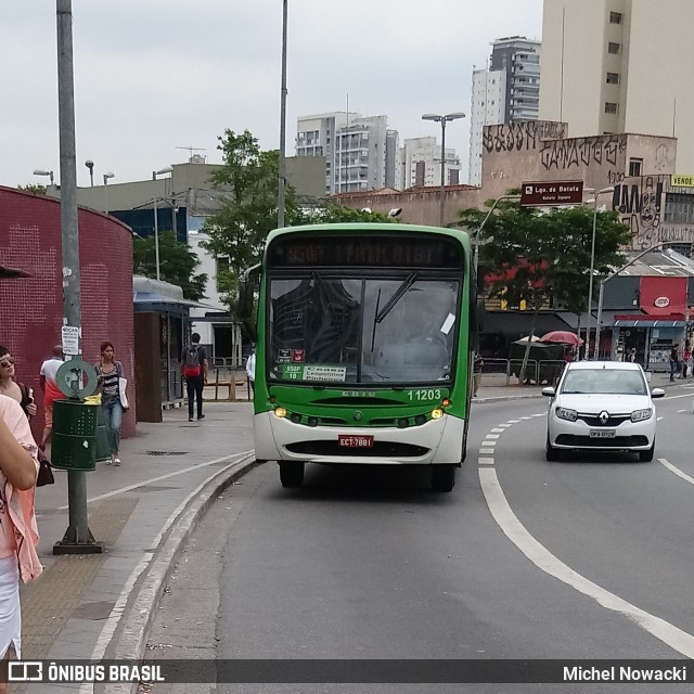 Viação Santa Brígida 1 1203 na cidade de São Paulo, São Paulo, Brasil, por Michel Nowacki. ID da foto: 6566983.