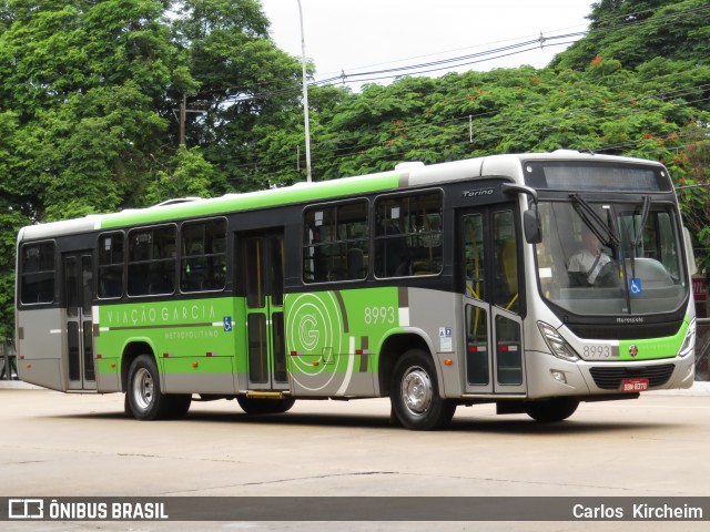 Viação Garcia 8993 na cidade de Maringá, Paraná, Brasil, por Carlos Kircheim. Número da foto: #6566977.