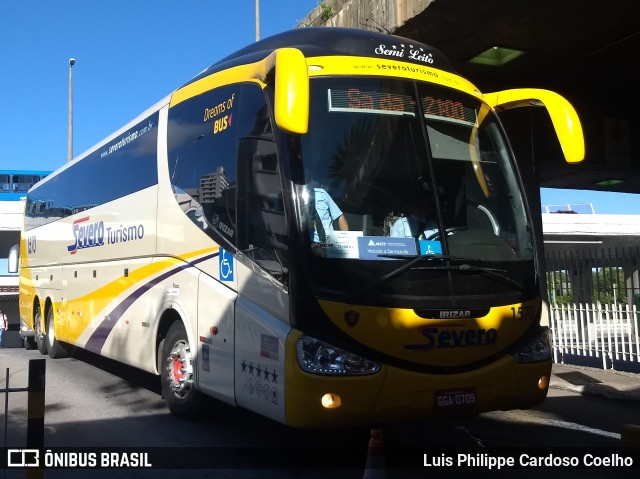 Severo Turismo 1570 na cidade de Belo Horizonte, Minas Gerais, Brasil, por Luis Philippe Cardoso Coelho. ID da foto: 6565789.