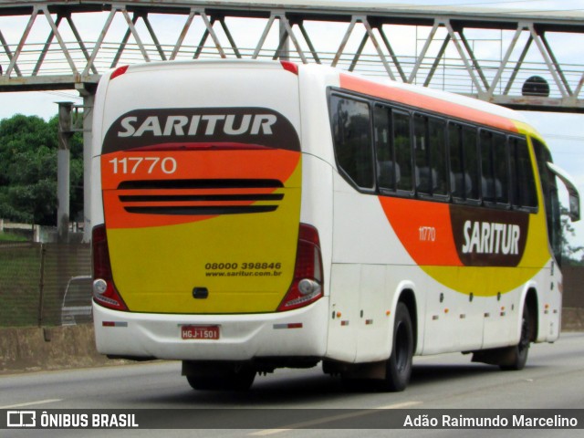 Saritur - Santa Rita Transporte Urbano e Rodoviário 11770 na cidade de Belo Horizonte, Minas Gerais, Brasil, por Adão Raimundo Marcelino. ID da foto: 6566761.