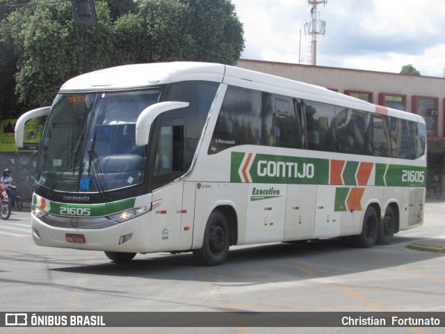 Empresa Gontijo de Transportes 21605 na cidade de Governador Valadares, Minas Gerais, Brasil, por Christian  Fortunato. Número da foto: #6565003.