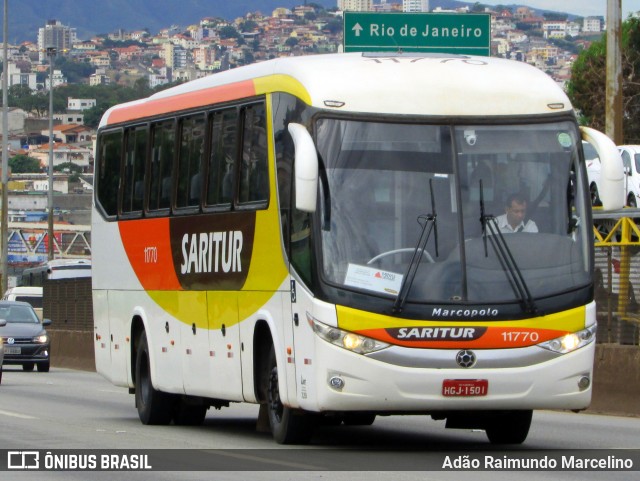 Saritur - Santa Rita Transporte Urbano e Rodoviário 11770 na cidade de Belo Horizonte, Minas Gerais, Brasil, por Adão Raimundo Marcelino. ID da foto: 6566752.