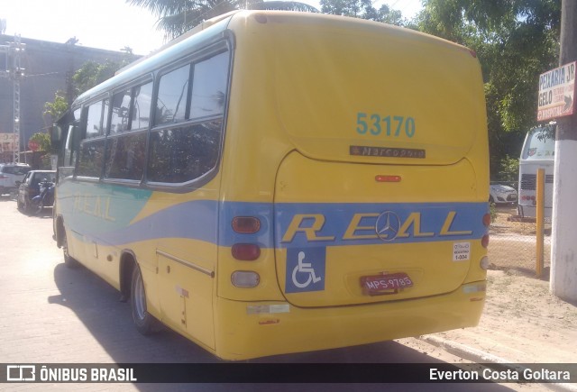 Viação Real Ita 53170 na cidade de Piúma, Espírito Santo, Brasil, por Everton Costa Goltara. ID da foto: 6568954.