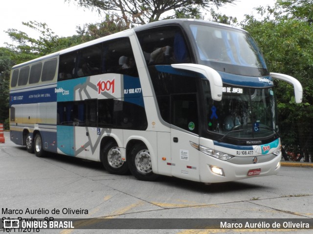 Auto Viação 1001 RJ 108.477 na cidade de São Paulo, São Paulo, Brasil, por Marco Aurélio de Oliveira. Número da foto: #6569791.