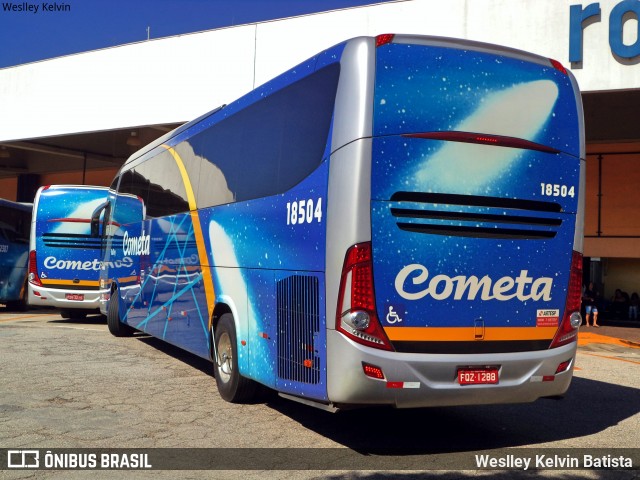 Viação Cometa 18504 na cidade de Sorocaba, São Paulo, Brasil, por Weslley Kelvin Batista. Número da foto: #6568061.