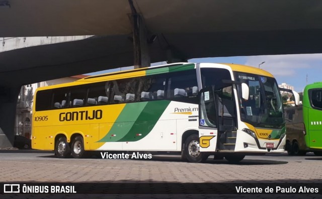 Empresa Gontijo de Transportes 10905 na cidade de Belo Horizonte, Minas Gerais, Brasil, por Vicente de Paulo Alves. ID da foto: 6567498.