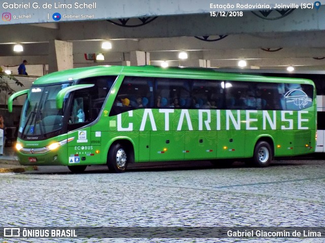 Auto Viação Catarinense 3340 na cidade de Joinville, Santa Catarina, Brasil, por Gabriel Giacomin de Lima. Número da foto: #6569574.