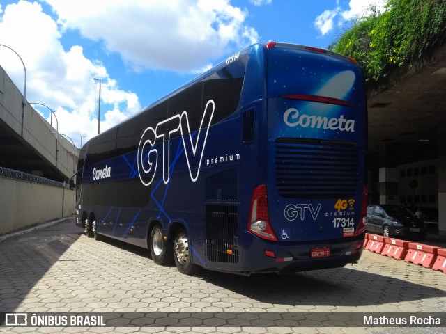 Viação Cometa 17314 na cidade de Belo Horizonte, Minas Gerais, Brasil, por Matheus Rocha. Número da foto: #6569267.