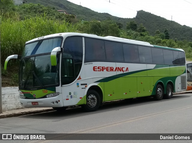 Auto Viação Esperança Campos 160 na cidade de Ouro Preto, Minas Gerais, Brasil, por Daniel Gomes. ID da foto: 6569283.