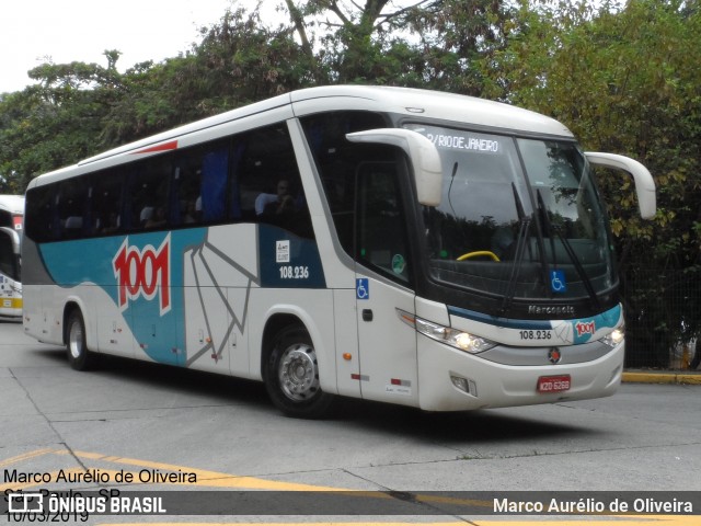 Auto Viação 1001 108.236 na cidade de São Paulo, São Paulo, Brasil, por Marco Aurélio de Oliveira. Número da foto: #6569994.