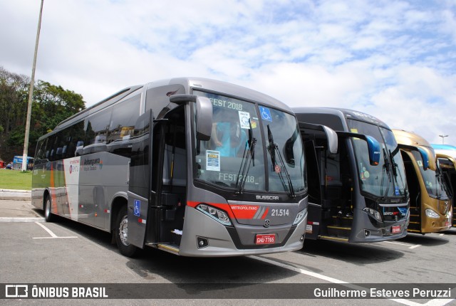 Viação Osasco 21.514 na cidade de São Paulo, São Paulo, Brasil, por Guilherme Esteves Peruzzi. Número da foto: #6569037.
