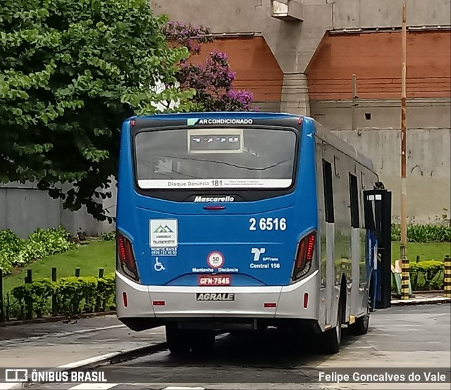 Transcooper > Norte Buss 2 6516 na cidade de São Paulo, São Paulo, Brasil, por Felipe Goncalves do Vale. Número da foto: #6569150.