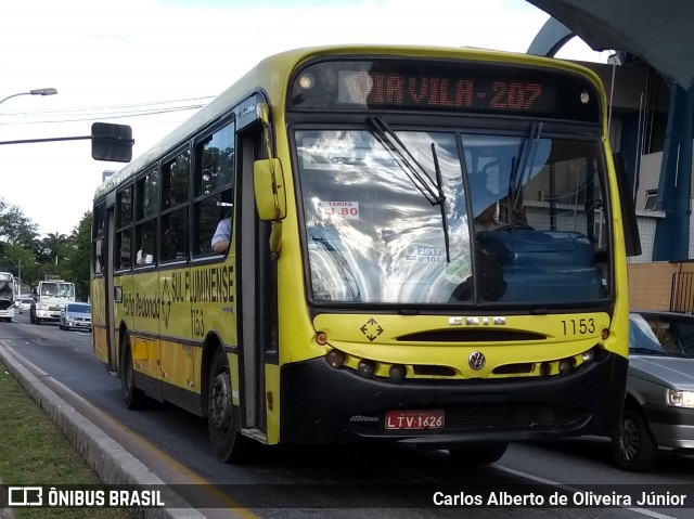 Viação Sul Fluminense 1153 na cidade de Volta Redonda, Rio de Janeiro, Brasil, por Carlos Alberto de Oliveira Júnior. ID da foto: 6571427.