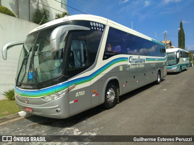 Auto Omnibus Circullare 8703 na cidade de Atibaia, São Paulo, Brasil, por Guilherme Esteves Peruzzi. ID da foto: 6571315.