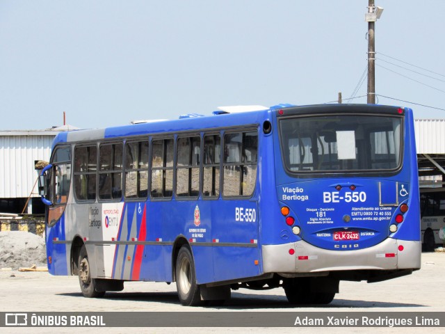 Viação Bertioga BE-550 na cidade de Guarujá, São Paulo, Brasil, por Adam Xavier Rodrigues Lima. Número da foto: #6570851.