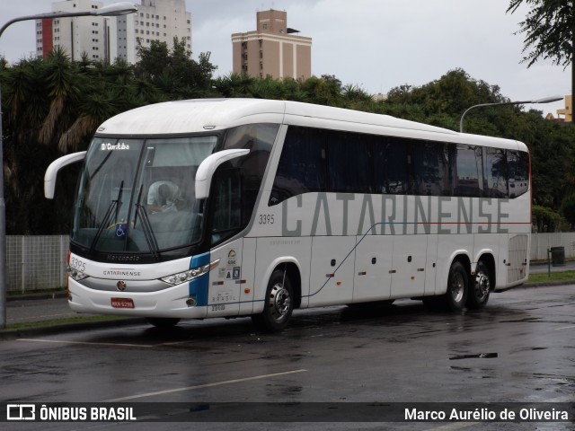 Auto Viação Catarinense 3395 na cidade de Curitiba, Paraná, Brasil, por Marco Aurélio de Oliveira. ID da foto: 6570106.