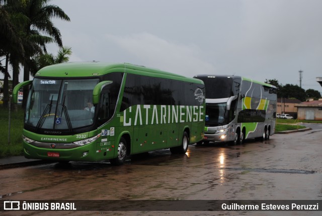 Auto Viação Catarinense 3332 na cidade de Campo Mourão, Paraná, Brasil, por Guilherme Esteves Peruzzi. ID da foto: 6571310.