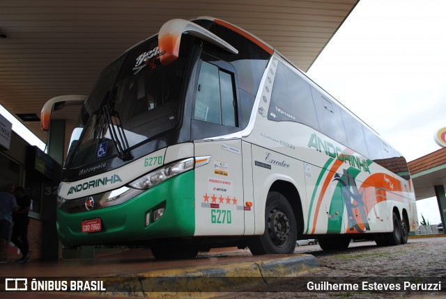 Empresa de Transportes Andorinha 6270 na cidade de Santa Cruz do Rio Pardo, São Paulo, Brasil, por Guilherme Esteves Peruzzi. Número da foto: #6571335.