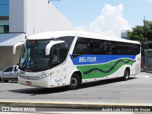 Bel-Tour Transportes e Turismo 304 na cidade de Rio de Janeiro, Rio de Janeiro, Brasil, por André Luiz Gomes de Souza. ID da foto: 6571428.