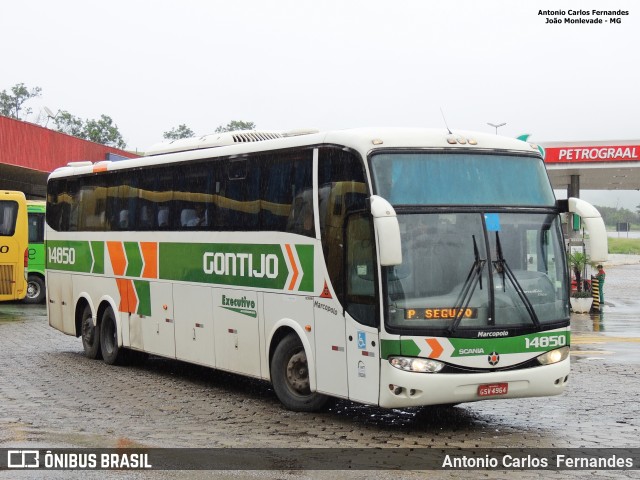 Empresa Gontijo de Transportes 14850 na cidade de João Monlevade, Minas Gerais, Brasil, por Antonio Carlos Fernandes. ID da foto: 6572306.