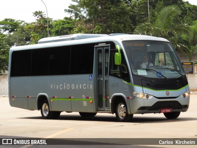 Viação Garcia 6213 na cidade de Maringá, Paraná, Brasil, por Carlos Kircheim. ID da foto: 6574186.