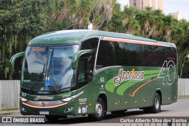 Viação Graciosa 103 na cidade de Curitiba, Paraná, Brasil, por Carlos Alberto Silva dos Santos. Número da foto: #6573591.