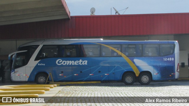 Viação Cometa 12400 na cidade de Guaratinguetá, São Paulo, Brasil, por Alex Ramos Ribeiro. ID da foto: 6573858.