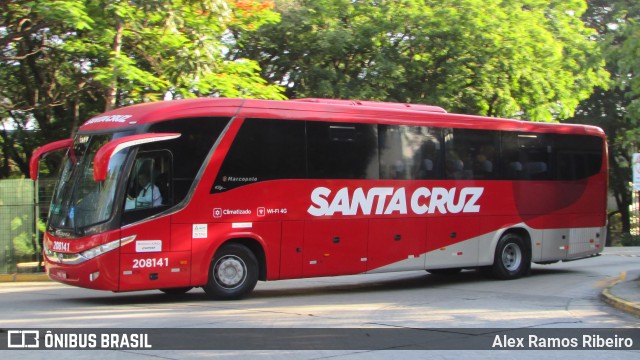 Viação Santa Cruz 208141 na cidade de São Paulo, São Paulo, Brasil, por Alex Ramos Ribeiro. ID da foto: 6576616.