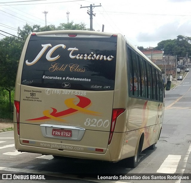 JC Turismo 8200 na cidade de Campinas, São Paulo, Brasil, por Leonardo Sebastiao dos Santos Rodrigues. Número da foto: #6575097.