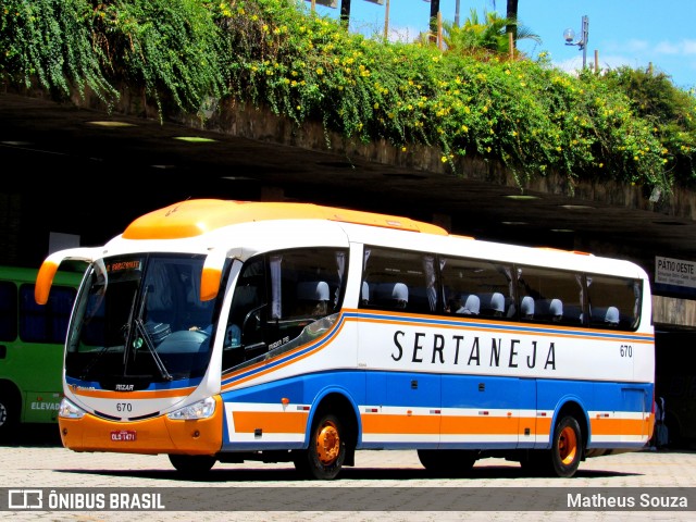 Viação Sertaneja 670 na cidade de Belo Horizonte, Minas Gerais, Brasil, por Matheus Souza. Número da foto: #6576709.