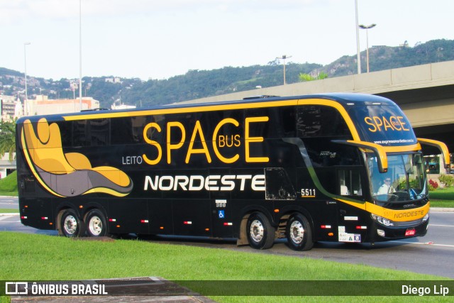 Expresso Nordeste 5511 na cidade de Florianópolis, Santa Catarina, Brasil, por Diego Lip. Número da foto: #6575952.