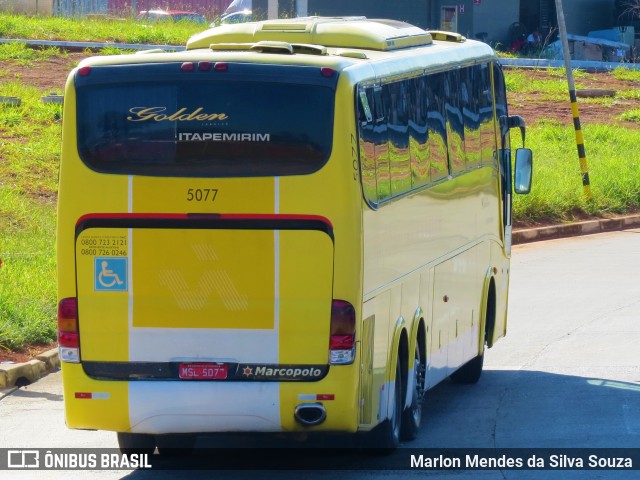 Viação Itapemirim 5077 na cidade de Brasília, Distrito Federal, Brasil, por Marlon Mendes da Silva Souza. ID da foto: 6577741.