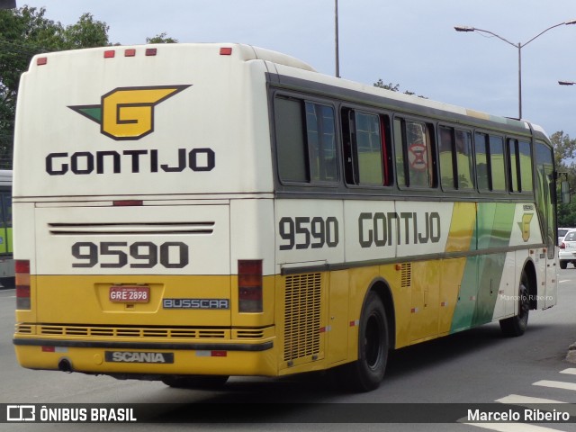 Empresa Gontijo de Transportes 9590 na cidade de Belo Horizonte, Minas Gerais, Brasil, por Marcelo Ribeiro. ID da foto: 6578612.