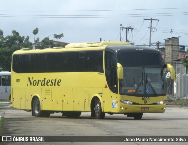 Viação Nordeste 1603 na cidade de Natal, Rio Grande do Norte, Brasil, por Joao Paulo Nascimento Silva. ID da foto: 6578769.